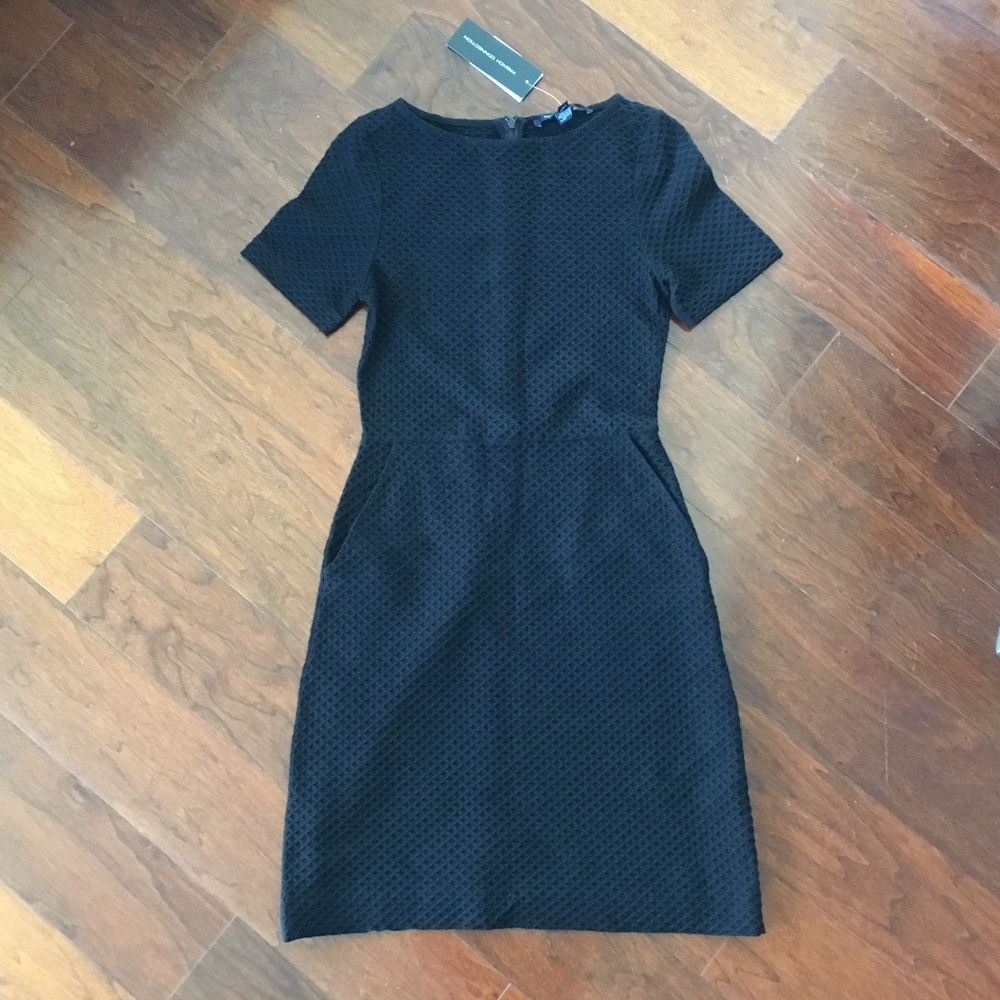 NEW French Connection Dress - Black w Pockets - 4